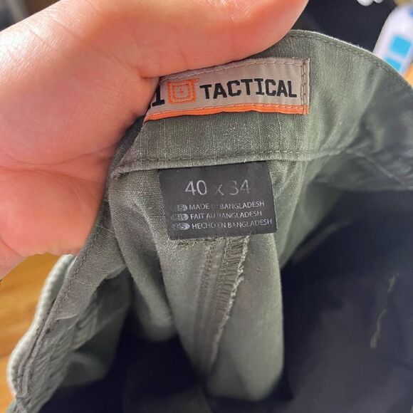 5.11 Tactical Mens Green Cargo Workwear Pants Size 40x34 - Picture 13 of 14
